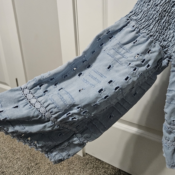 Zara TRF Collection Eyelet Blouse - Picture 2 of 4